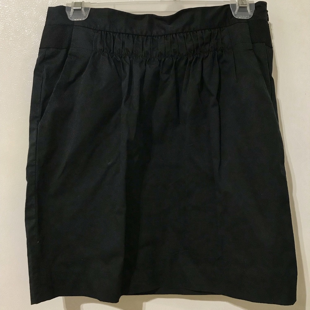 Banana Republic Stretch Skirt Black with Pockets